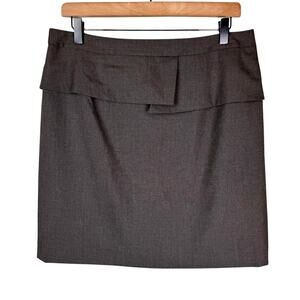 Gianni Bini Y2K Brown Mini Pencil Straight Career Skirt Academia Trendy Office